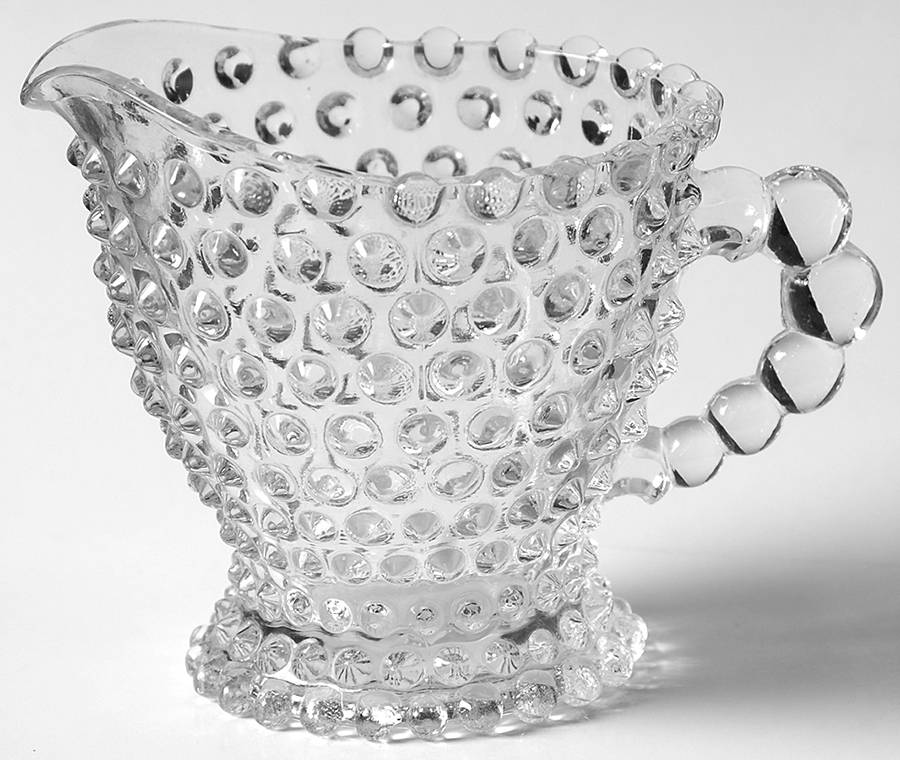 Hobnail Clear (Pressed) Creamer by Duncan & Miller-1