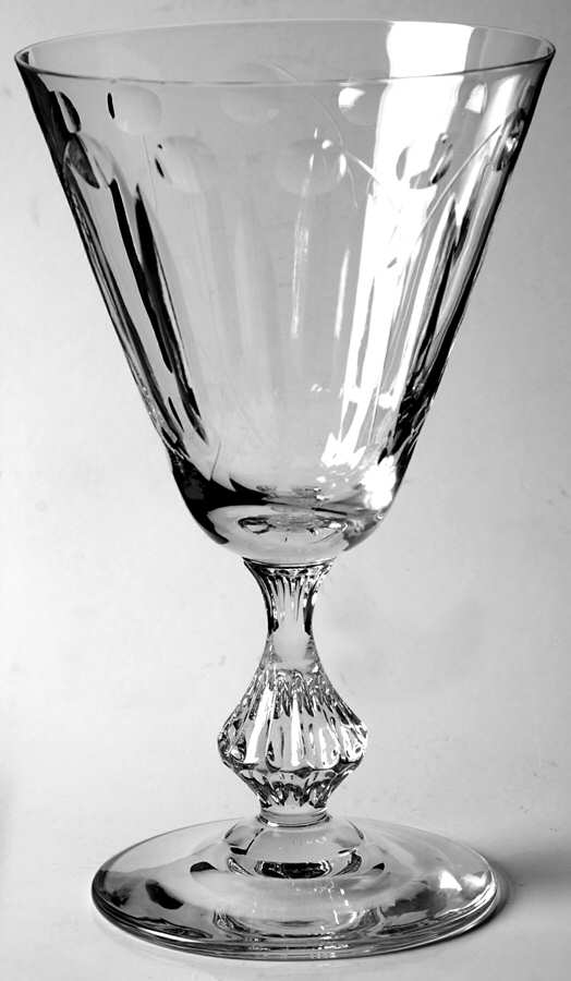 Holiday (Cut) Water Goblet by Duncan & Miller-1