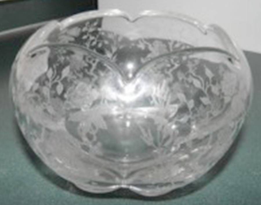 Indian Tree Rose Bowl by Duncan & Miller-1