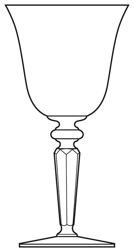 Kent Water Goblet by Duncan & Miller-1