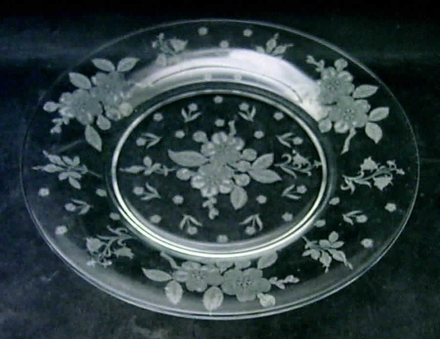 Language of Flowers Luncheon Plate by Duncan & Miller-1