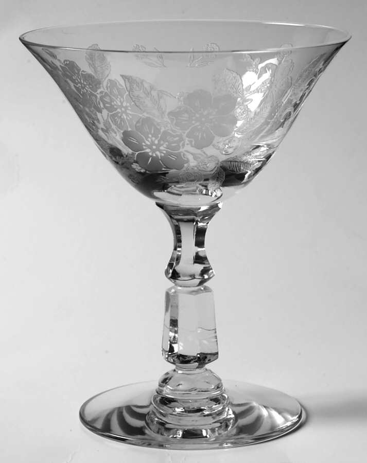 Language of Flowers Champagne/Tall Sherbet by Duncan & Miller-1