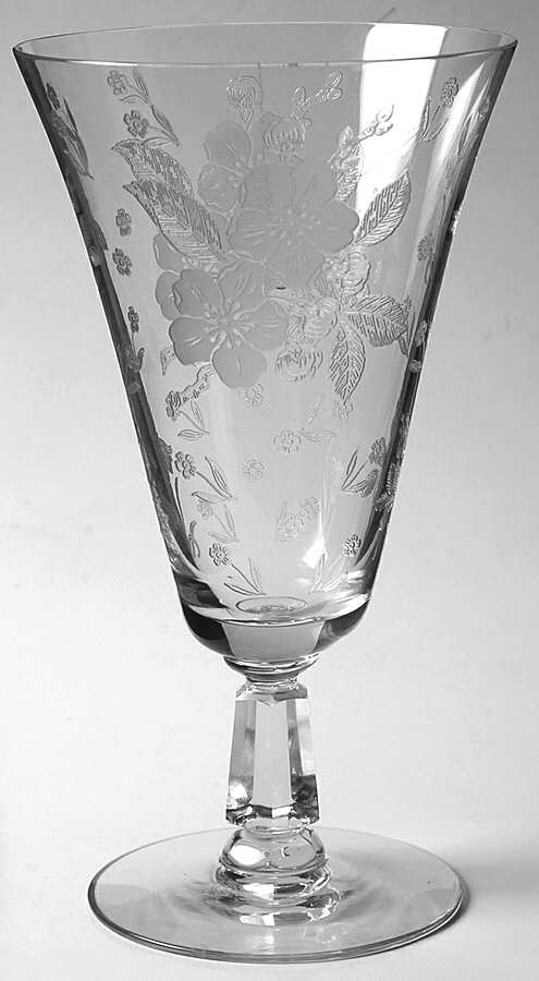Language of Flowers Footed Tumbler by Duncan & Miller-1