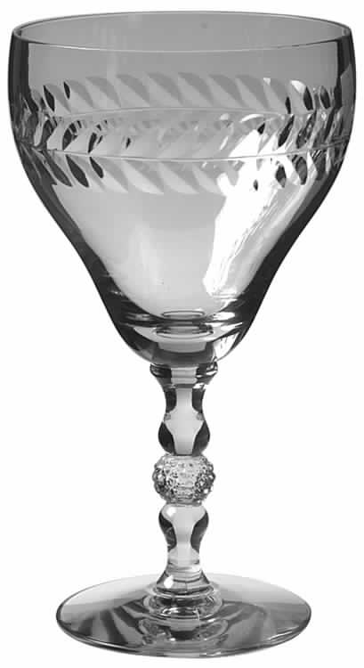 Laurel Wreath Water Goblet by Duncan & Miller-1