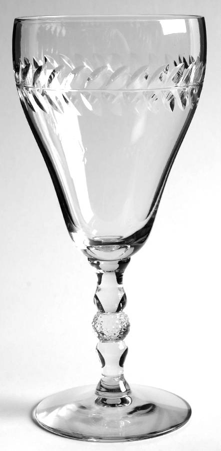 Laurel Wreath Water Goblet by Duncan & Miller-1