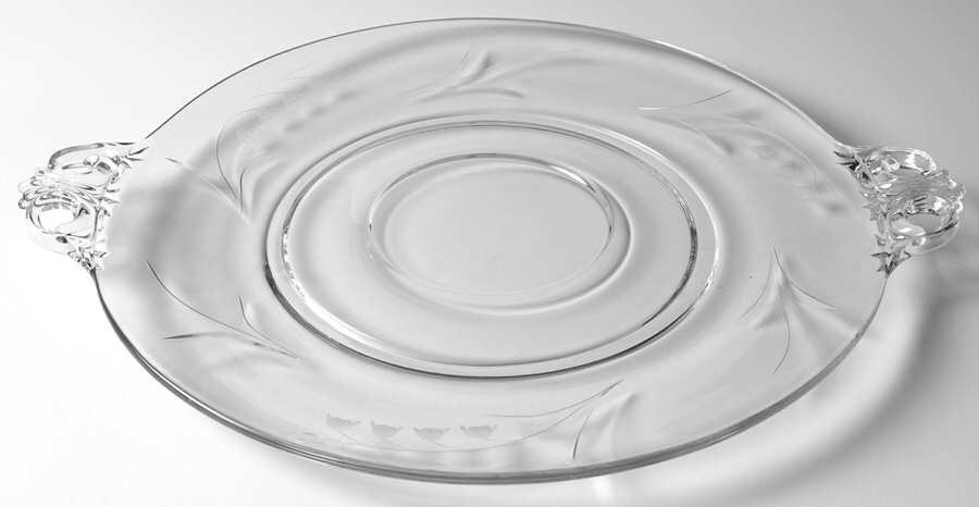 Lily of The Valley (Cut) Cheese & Cracker Plate by Duncan & Miller-1