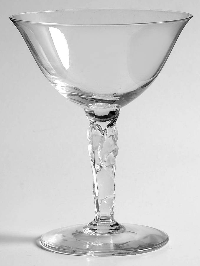 Lily of The Valley Champagne/Tall Sherbet by Duncan & Miller-1