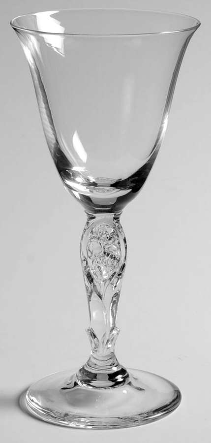 Lily of The Valley Wine Glass by Duncan & Miller-1