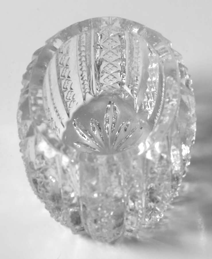 Mardi Gras Clear (Pressed) Salt Dip by Duncan & Miller-1