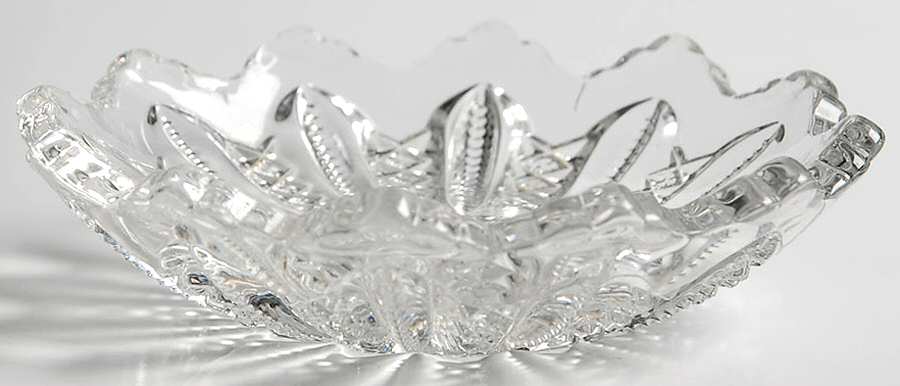 Mardi Gras Clear (Pressed) Butter Pat by Duncan & Miller-1
