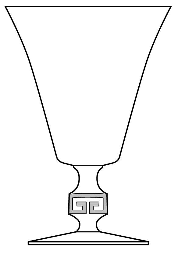 Mandarin Water Goblet by Duncan & Miller-1