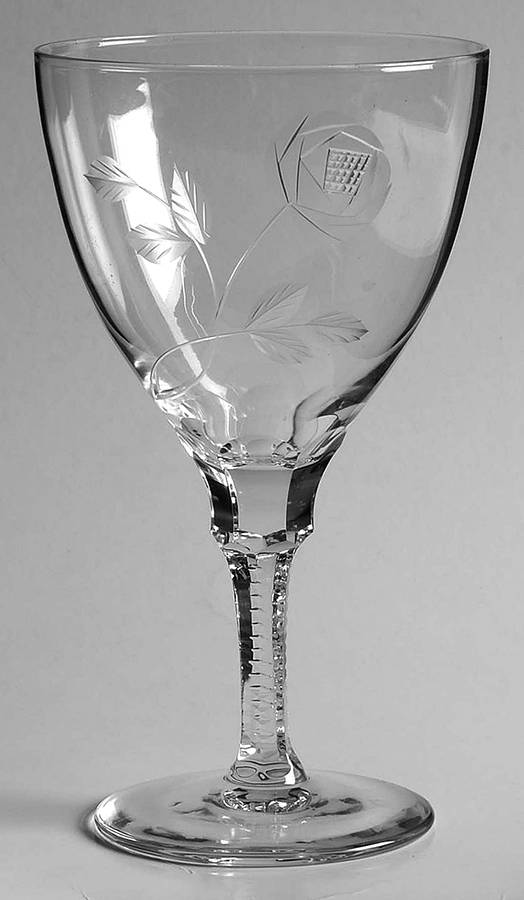 Margaret Rose Water Goblet by Duncan & Miller-1