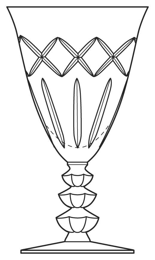 Minuet Water Goblet by Duncan & Miller-1