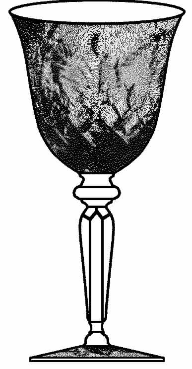 Palmetto Water Goblet by Duncan & Miller-1