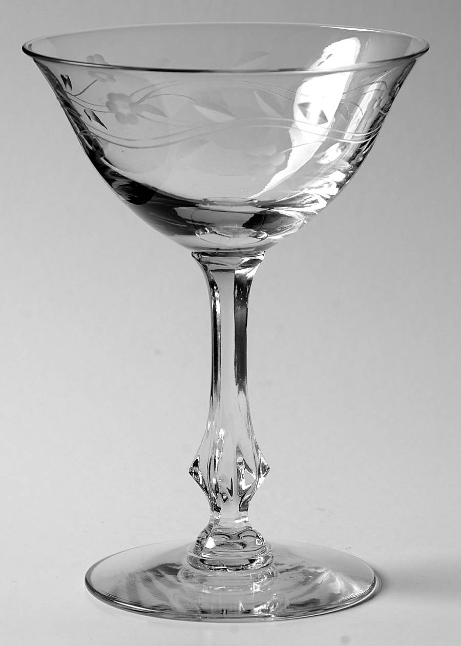 Queen's Lace Champagne/Tall Sherbet by Duncan & Miller-1