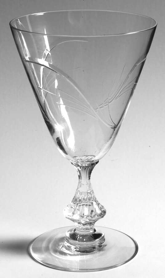 Reverie (Cut) Water Goblet by Duncan & Miller-1