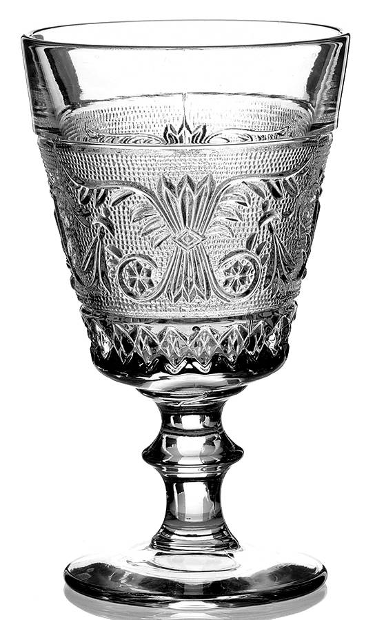 Sandwich Clear (Stem 41) Water Goblet by Duncan & Miller-1