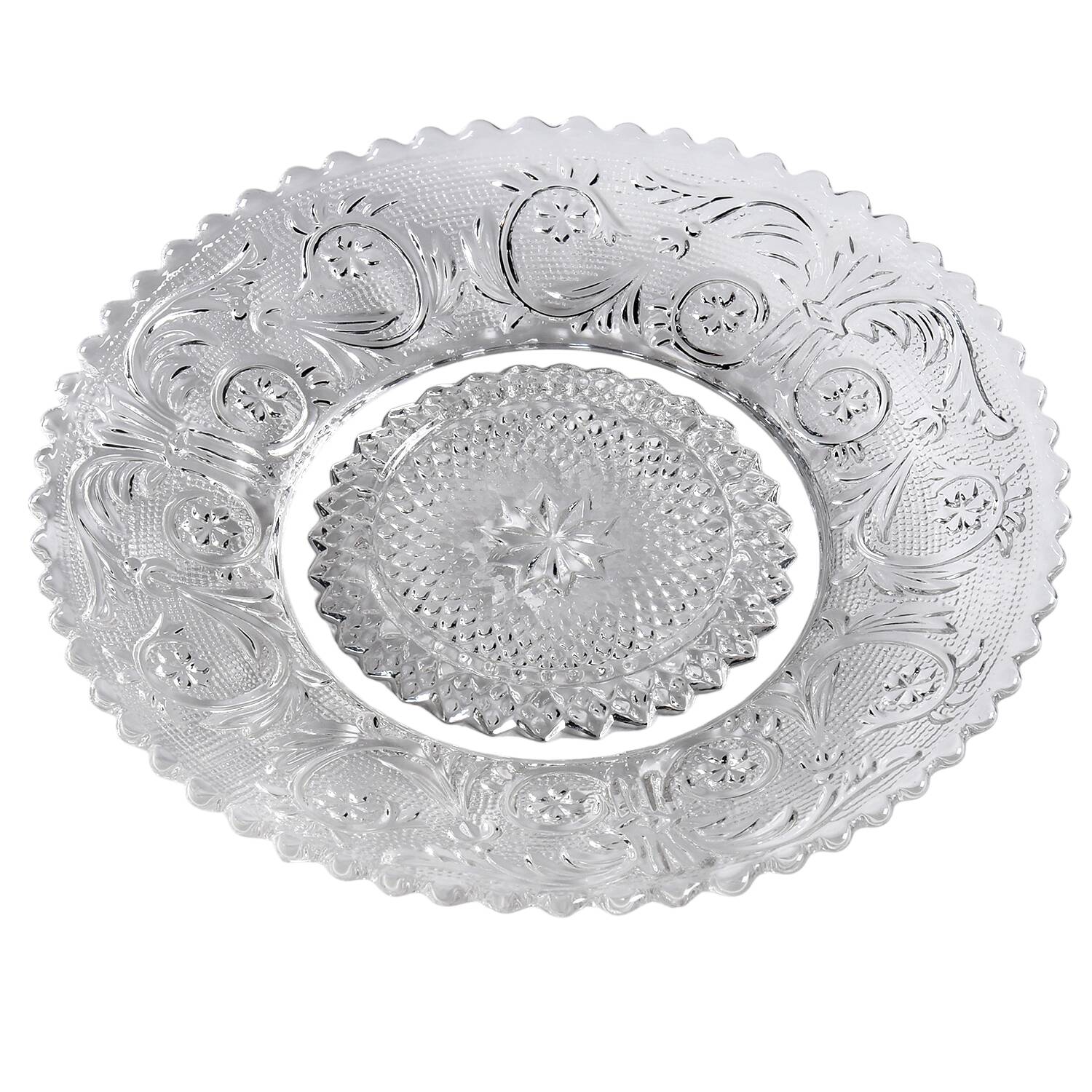 Sandwich Clear (Stem 41) Saucer only by Duncan & Miller-1