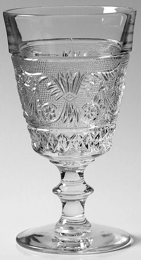 Sandwich Clear (Stem 41) Tall Water Goblet by Duncan & Miller-1