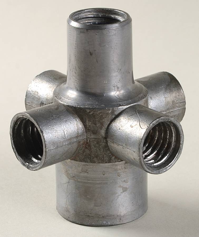 Sandwich Clear (Stem 41) Hemisphere-5 Part Metal Socket by Duncan & Miller-1