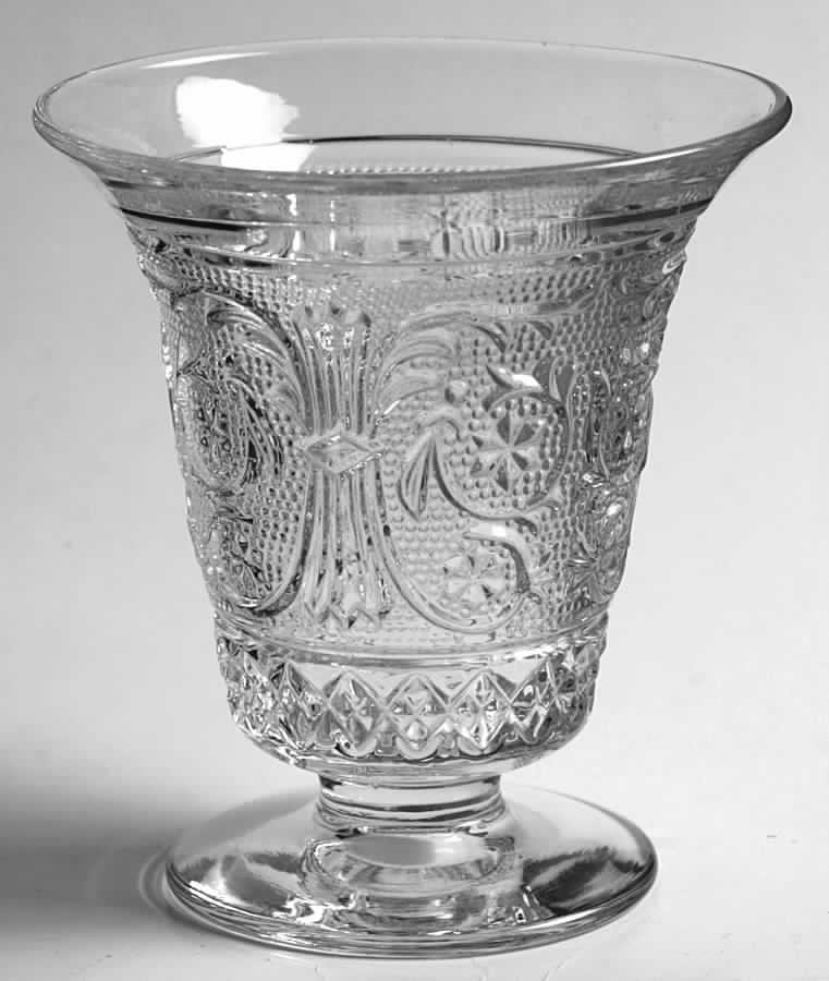 Sandwich Clear (Stem 41) Small Flared Vase by Duncan & Miller-1
