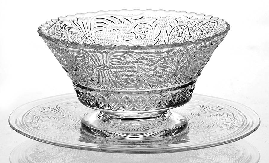 Sandwich Clear (Stem 41) Underplate for Finger Bowl by Duncan & Miller-1