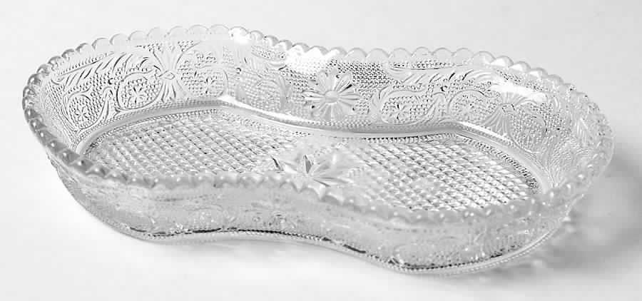 Sandwich Clear (Stem 41) Pickle Dish by Duncan & Miller-1