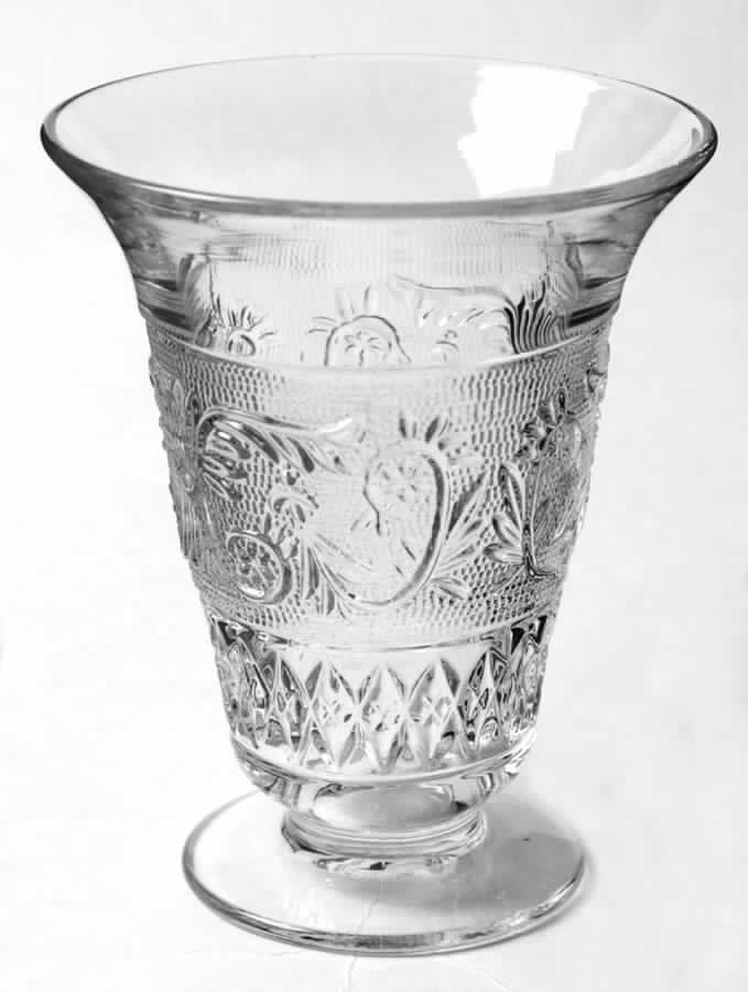 Sandwich Clear (Stem 41) 5" Flared Vase by Duncan & Miller-1