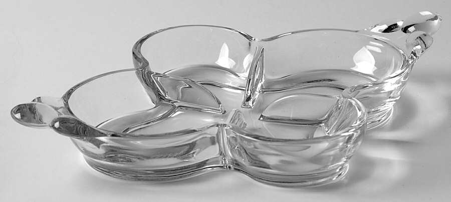 Sandwich Clear (Stem 41) Condiment Tray by Duncan & Miller-1
