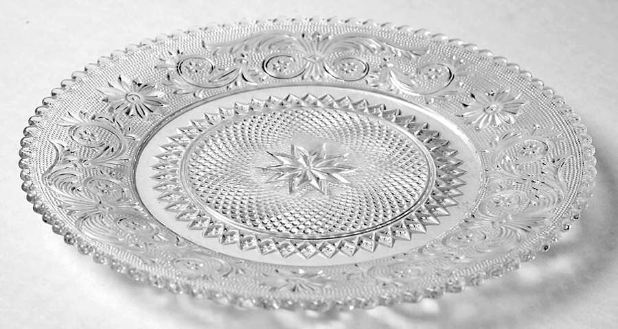 Sandwich Clear (Stem 41) Luncheon Plate by Duncan & Miller-1