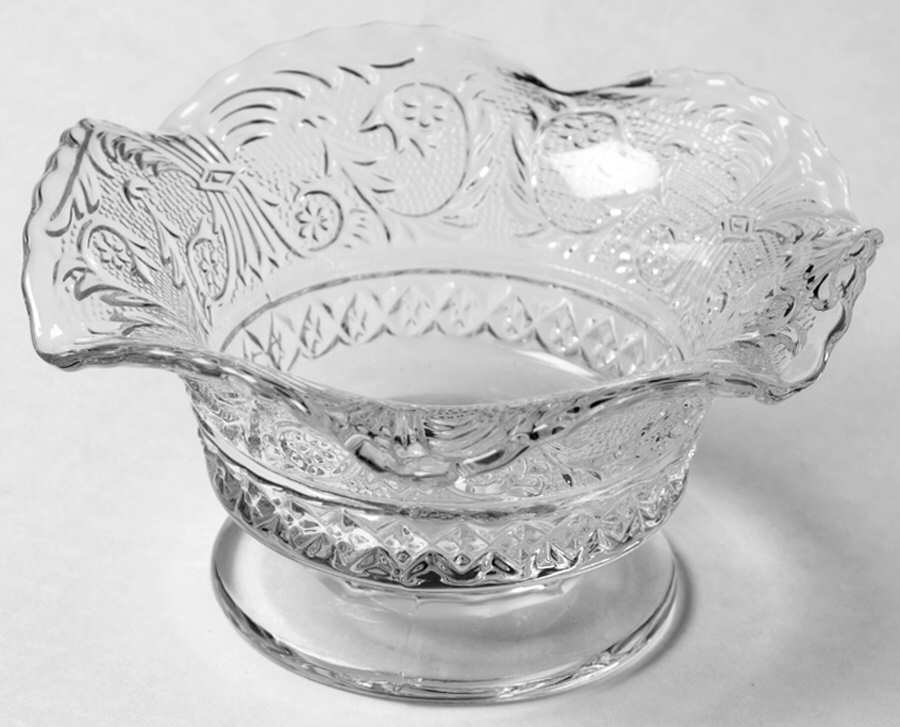 Sandwich Clear (Stem 41) 5" Footed Low Comport by Duncan & Miller-1