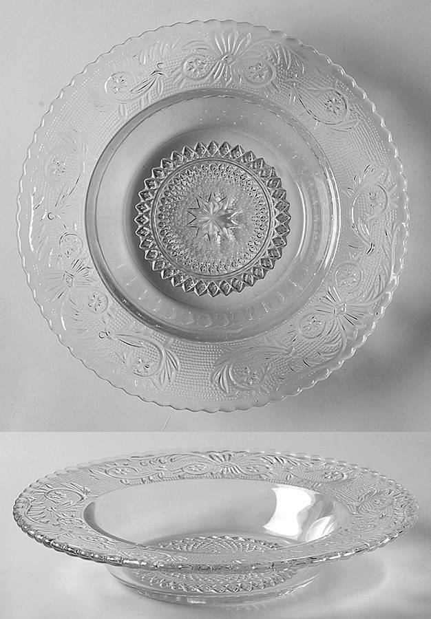 Sandwich Clear (Stem 41) 7" Grapefruit Bowl by Duncan & Miller-1