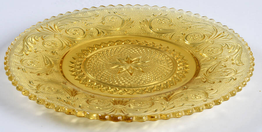 Sandwich Amber (Stem 41) 7" Salad Plate by Duncan & Miller-1