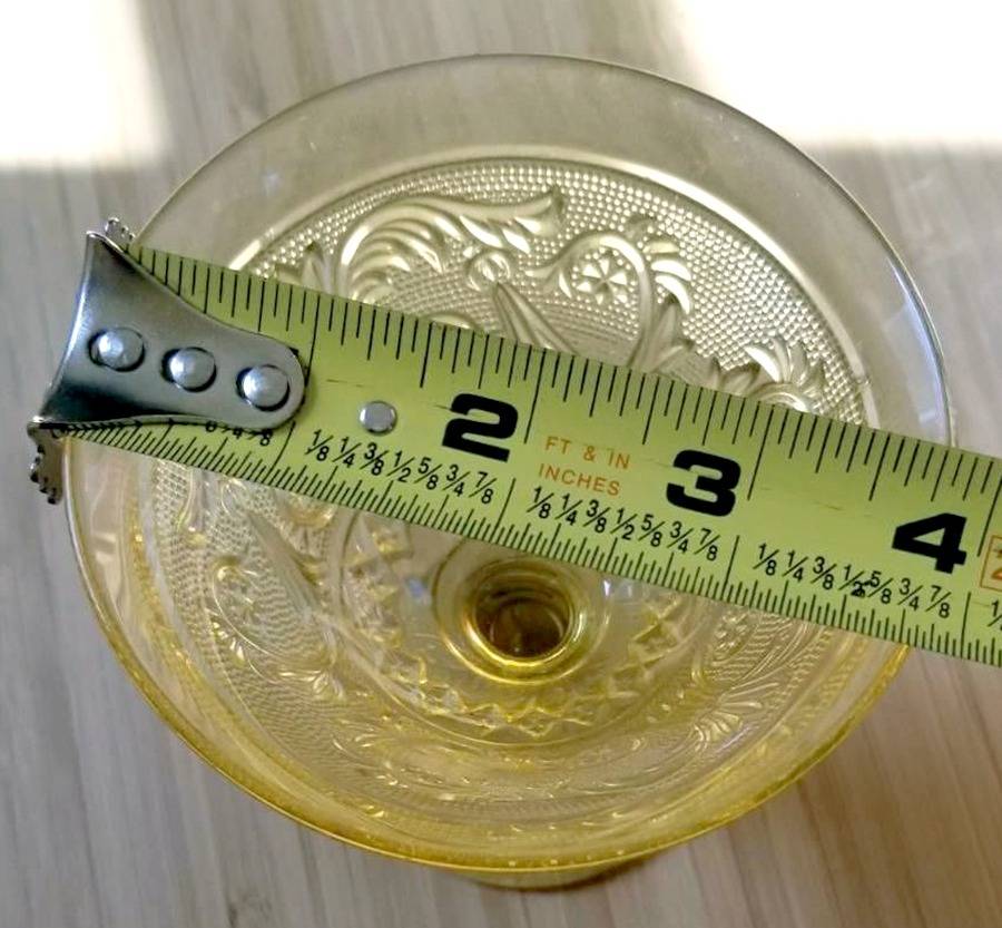 Sandwich Yellow (Stem 41) Champagne/Tall Sherbet by Duncan & Miller-1