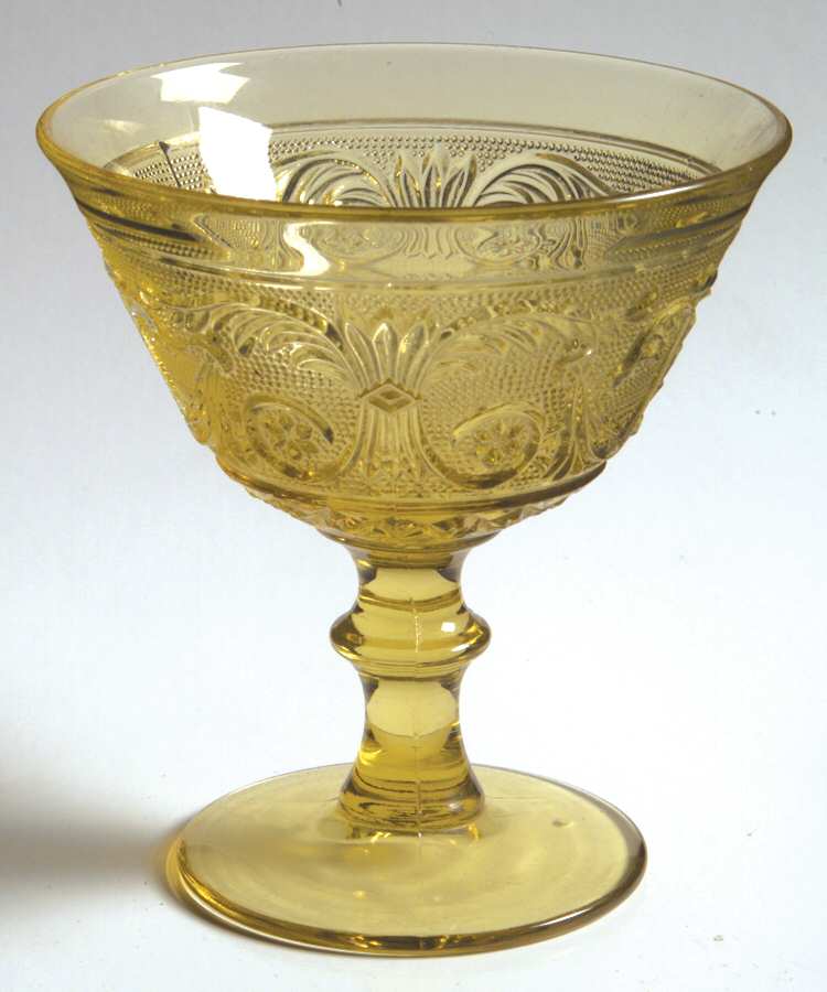 Sandwich Yellow (Stem 41) Ice Cream Dish by Duncan & Miller-1