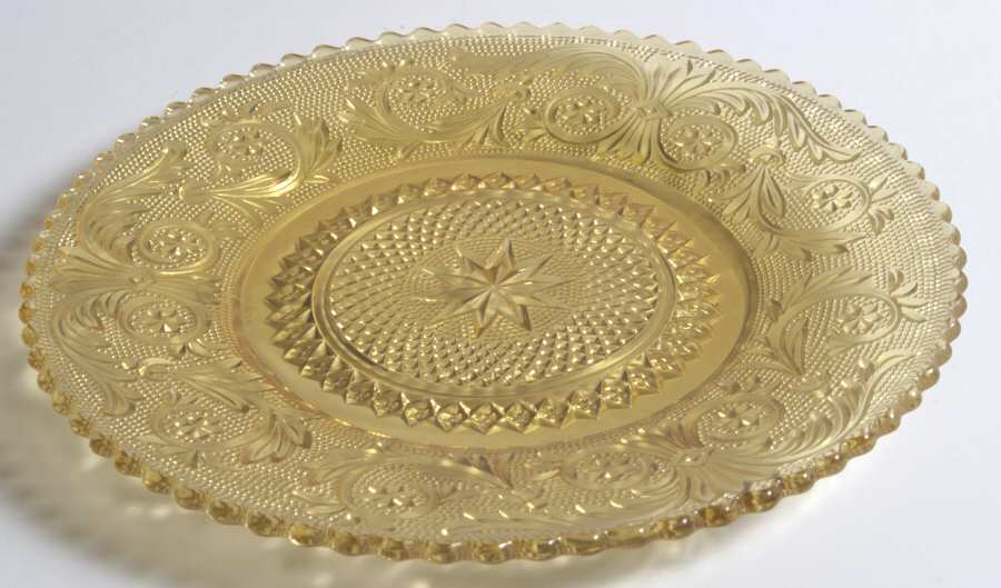 Sandwich Yellow (Stem 41) 7" Salad Plate by Duncan & Miller-1