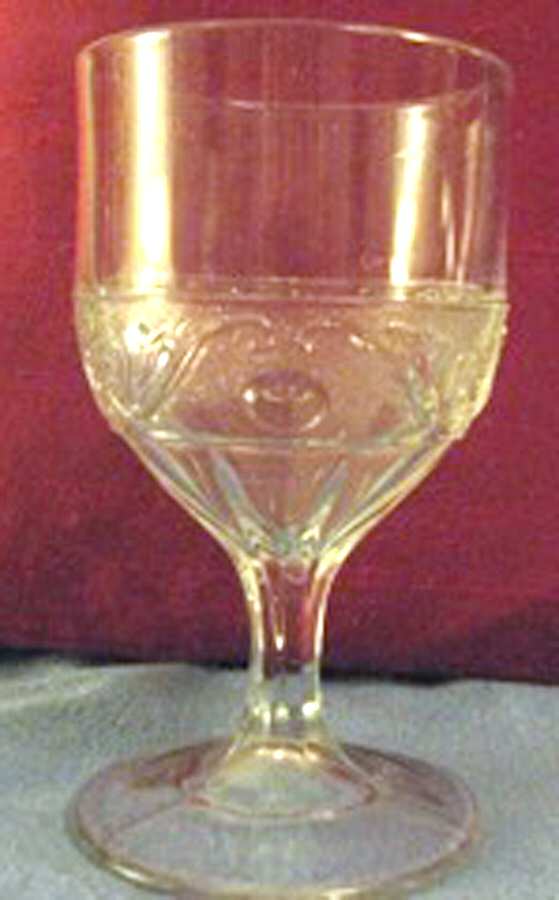 Scroll (Stippled Scroll) Water Goblet by Duncan & Miller-1