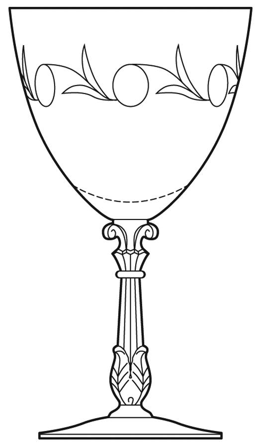 Serenade Clear Water Goblet by Duncan & Miller-1