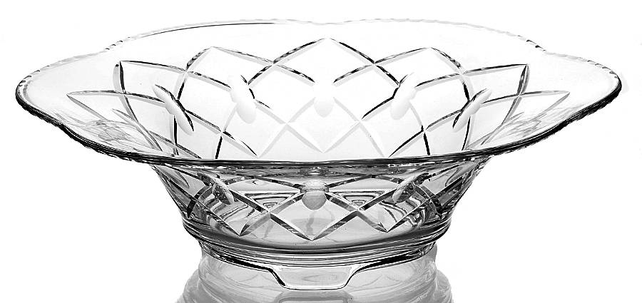 Sheffield (Cut) 11" Flared Bowl by Duncan & Miller-1