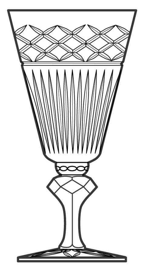 Sherwood (Stem 32) Water Goblet by Duncan & Miller-1