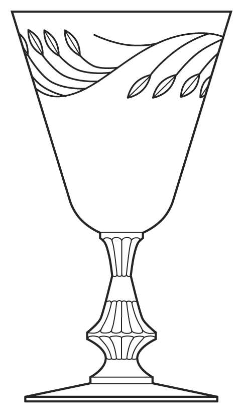 Sherwood Water Goblet by Duncan & Miller-1
