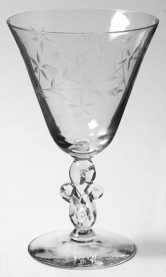 Spring Beauty Water Goblet by Duncan & Miller-1