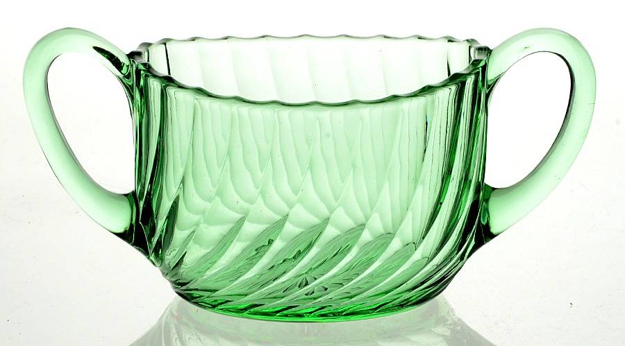 Spiral Flutes Green Open Sugar by Duncan & Miller-1