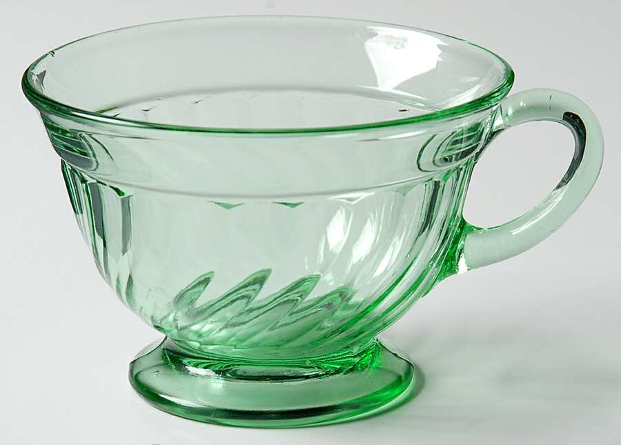 Spiral Flutes Green Cup Only by Duncan & Miller-1
