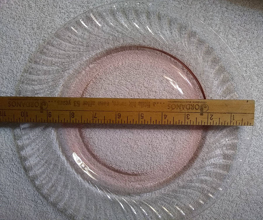 Spiral Flutes Pink Dinner Plate by Duncan & Miller-1