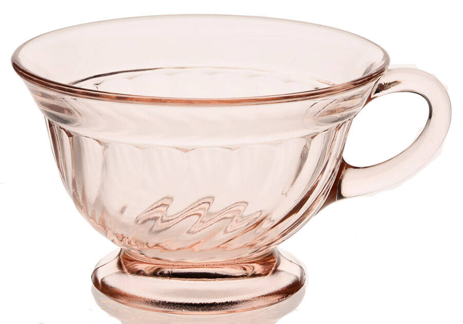 Spiral Flutes Pink Cup Only by Duncan & Miller-1