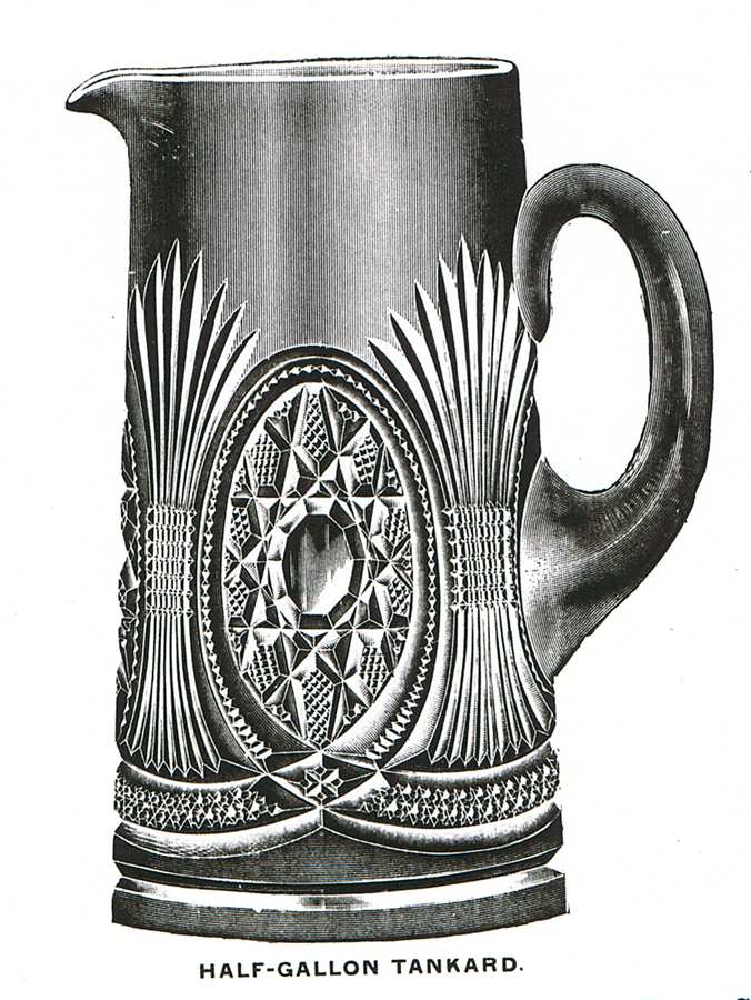 Starred Loop Clear 64 Oz Tankard by Duncan & Miller-1