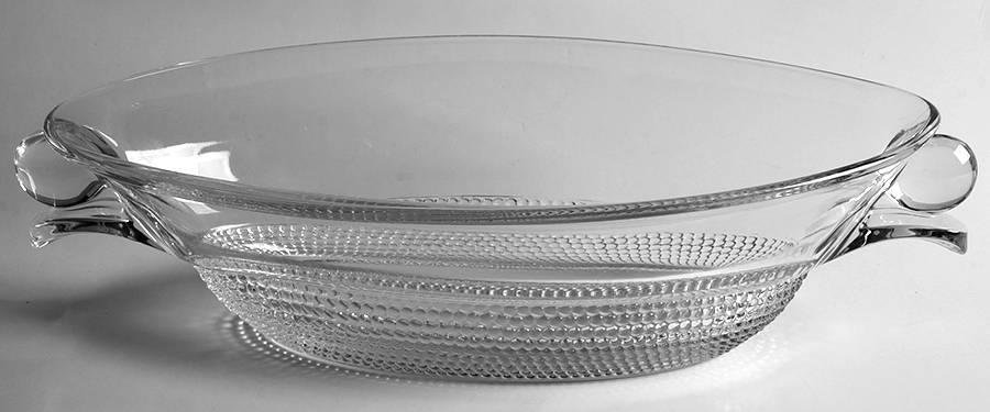 Teardrop Clear (Stem 5301 301) Oval Bowl by Duncan & Miller-1