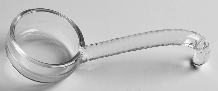 Teardrop Clear (Stem 5301 301) Mayonnaise Ladle by Duncan & Miller-1