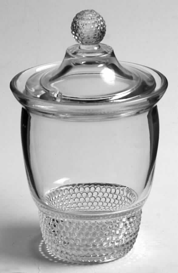 Teardrop Clear (Stem 5301 301) Marmalade & Lid by Duncan & Miller-1